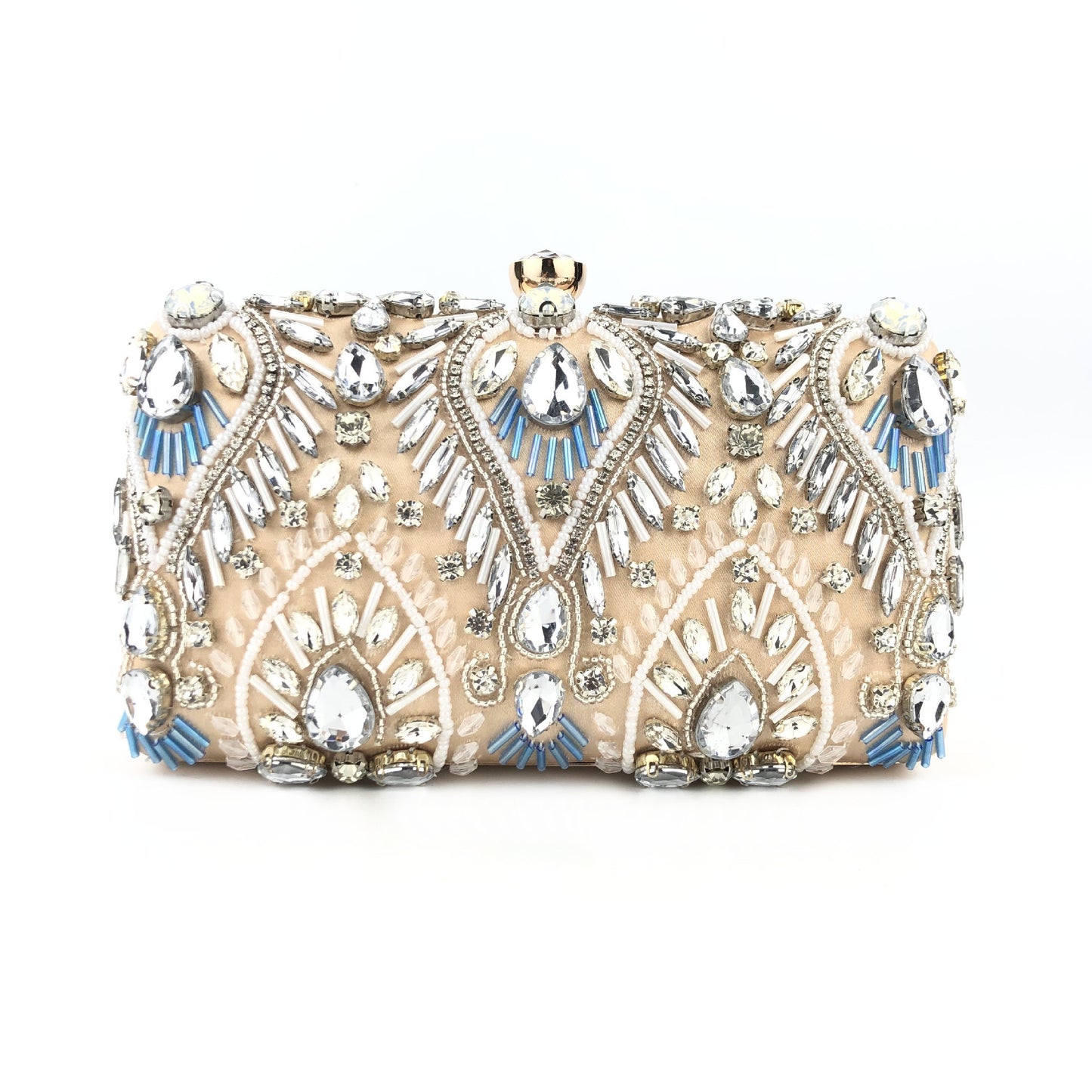 Pearl Embroidery Rhinestone Dress Banquet Clutch Evening Bags