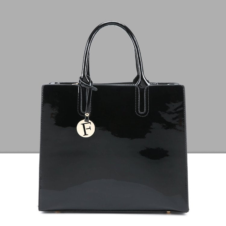 Women's Glamorous Classic Three-piece Patent Leather Handbags