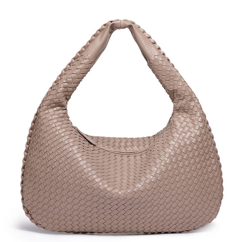 Women's Woven Large Oblique Handmade Capacity Shoulder Bags
