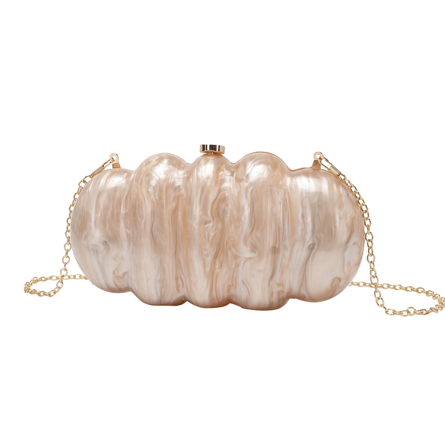 Dinner Clutch Romantic Aura Shell Caterpillar Evening Bags