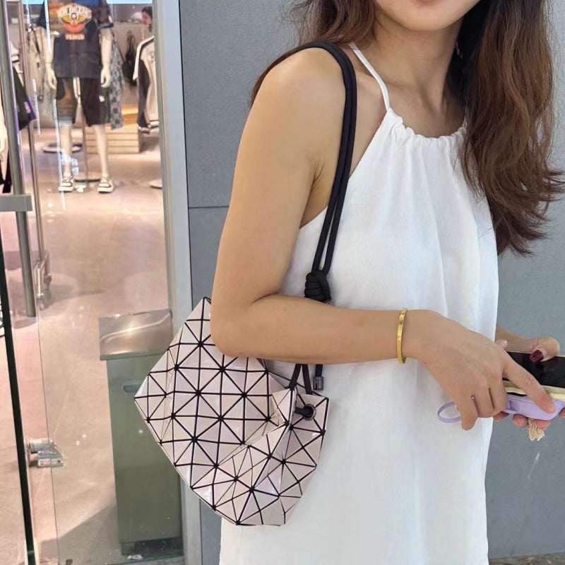 Women's Geometric Rhombus Single Life Box Shoulder Bags