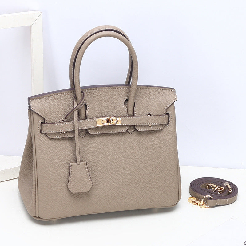 Women's Grain First Layer Cowhide Genuine Leather Handbags