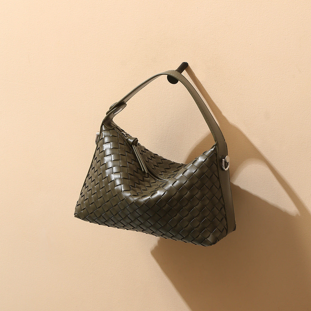 Women's Genuine Leather Dumpling Portable First Layer Handbags