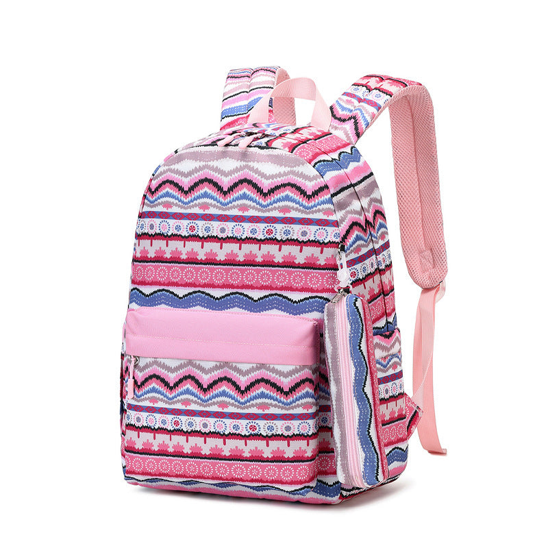 Attractive Trendy Ethnic Printing Three-piece Set Backpacks
