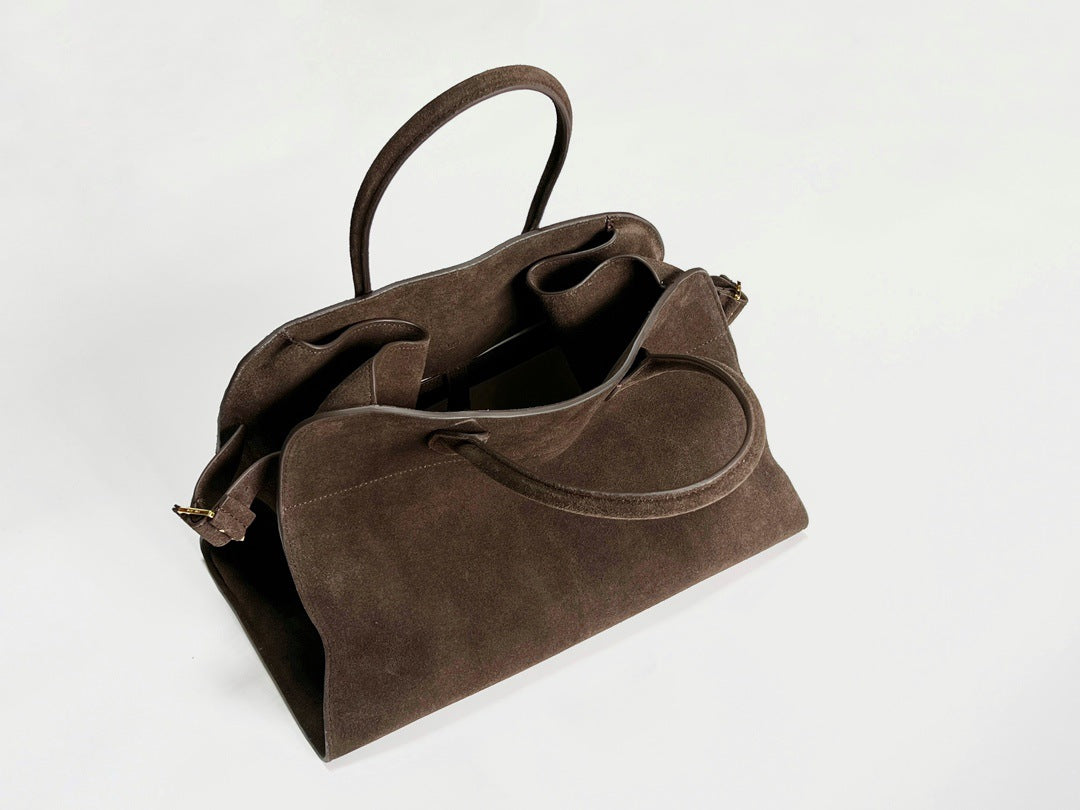 Layer Cowhide Niche Advanced Sense Large Handbags