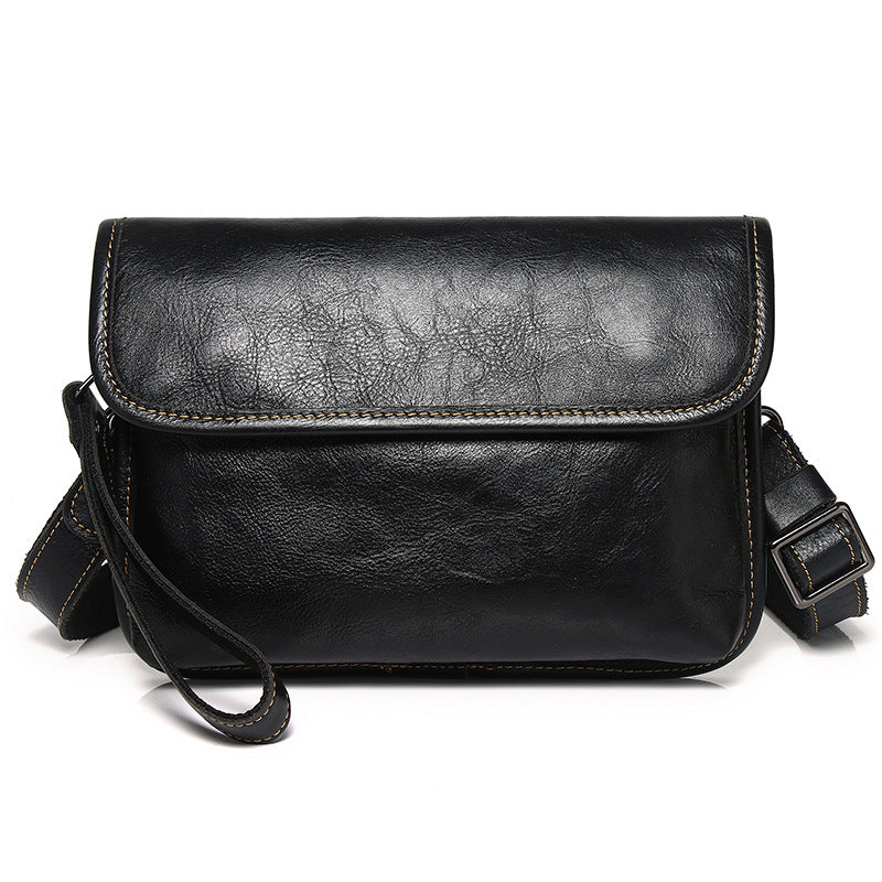 Men's Summer Trendy Leather First Layer Cowhide Men's Handbags