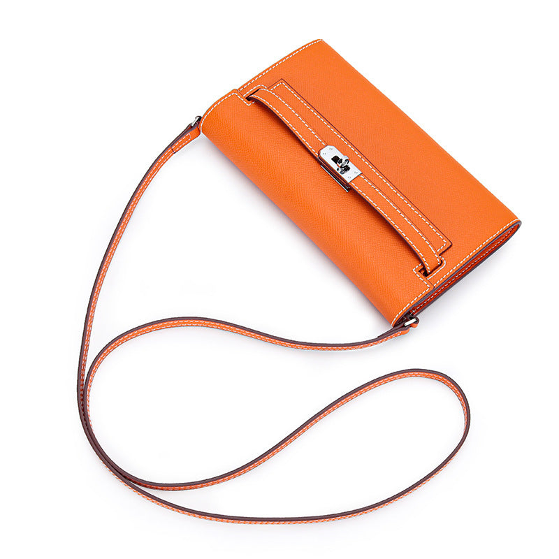 Women's High-grade Cowhide Palm Pattern Kelly Long Ladies Wallets