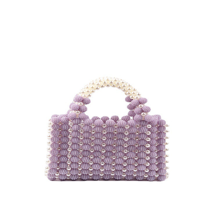 Waxberry Ball Colorful Pearl Candy Hand-woven Handbags