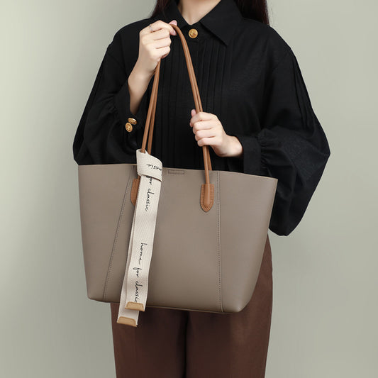 Women's Versatile Large Capacity High-grade Genuine Leather Shoulder Bags