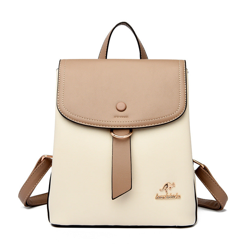 Women's Autumn Fashion Simple Large Capacity Soft Backpacks