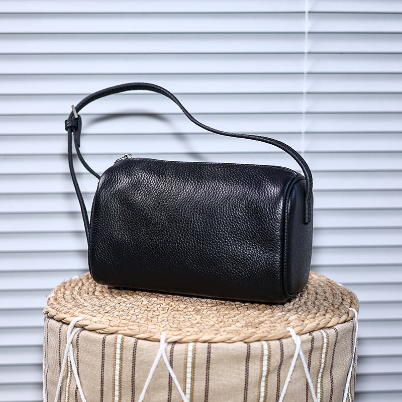 Sheepskin Leather Pencil Box Pen Suede Bags