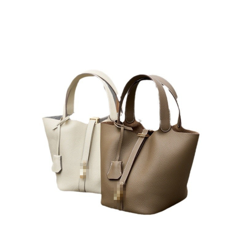 Women's Basket Genuine Leather Mummy Bridal Wedding Handbags