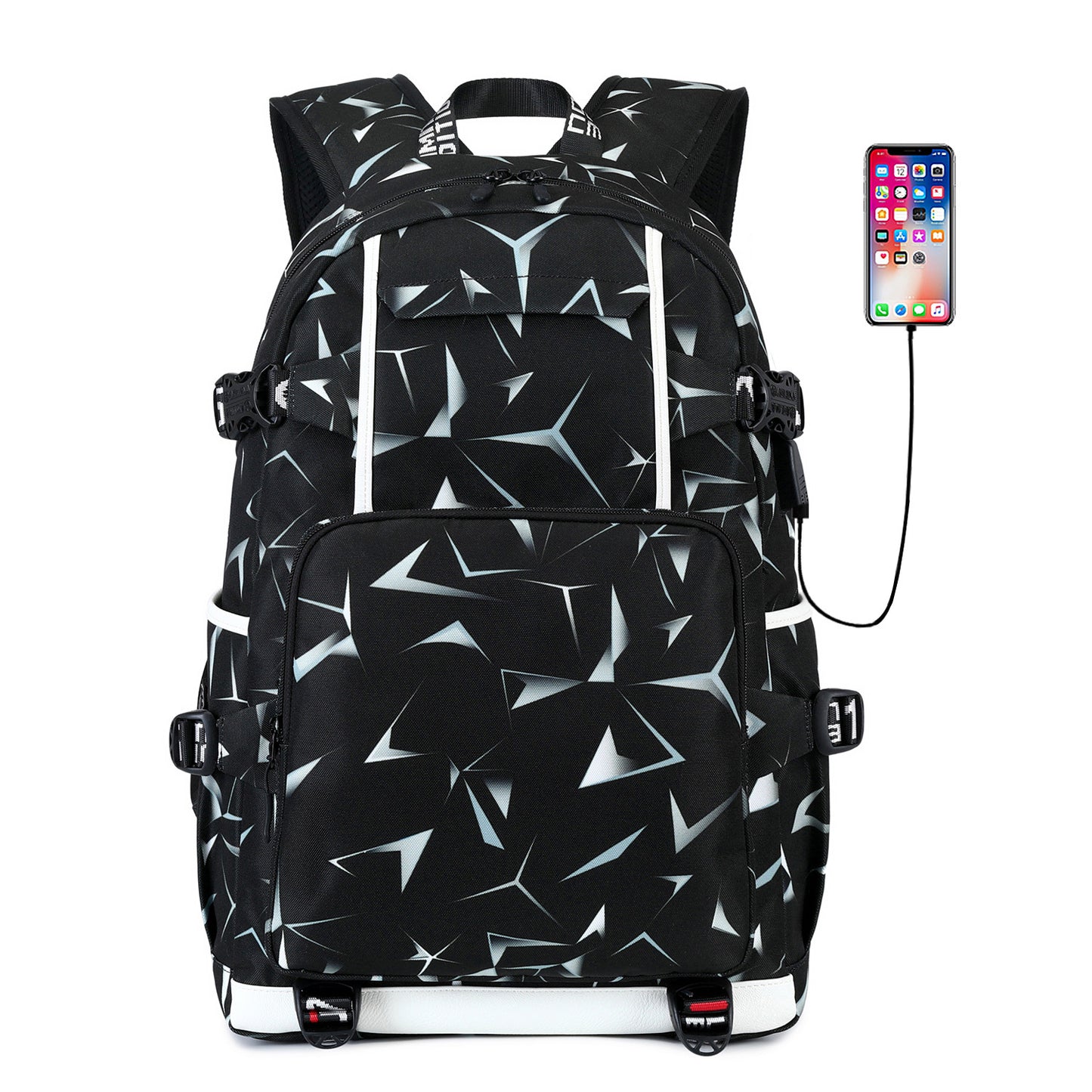 Men's Thermal Transfer Printing High Waterproof Computer Backpacks