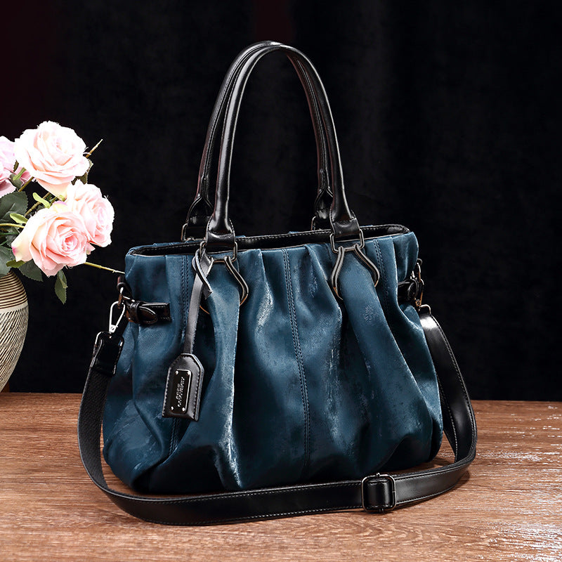 Women's Fashion National Style Chinese Pleated Cloud Bags