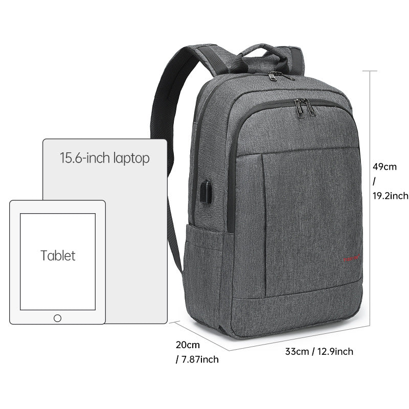 Men's Commuter Business Trendy Charging Waterproof Large Backpacks