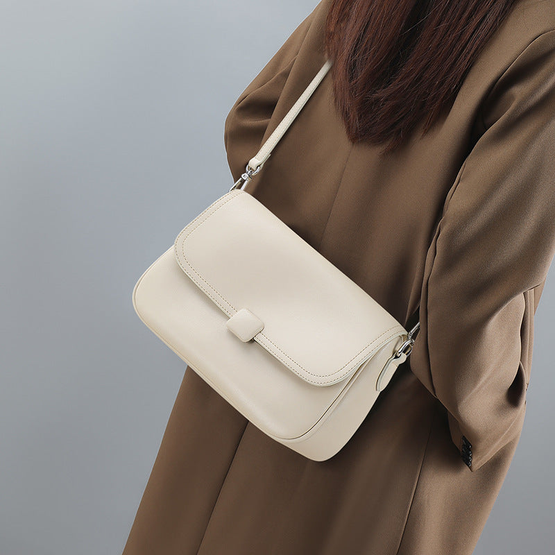 Women's Summer Genuine Leather Advanced Feeling Tong Crossbody Bags