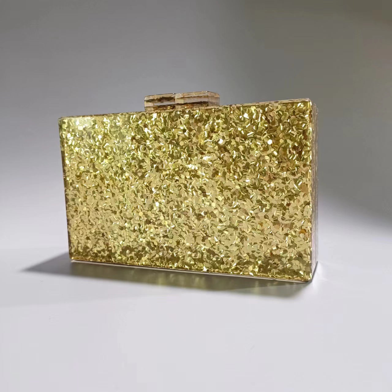 Women's Sier Sequins Acrylic One Diagonal Wedding Evening Bags