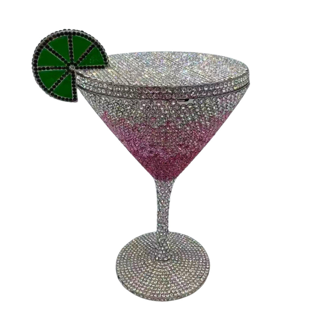 Women's Strictly Selected Cocktail Goblet Diamond Clutch Bags