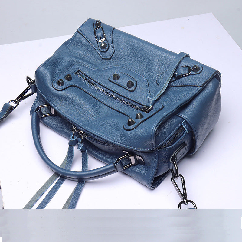Women's First Layer Cowhide Leather Soft Fashion Handbags