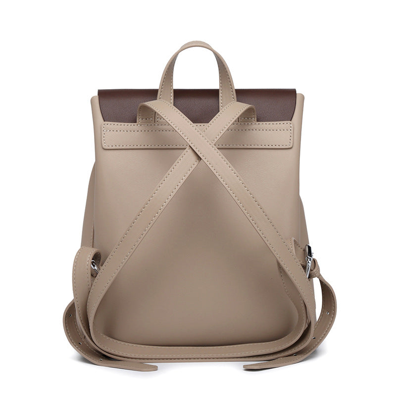 Women's Stylish Lightweight High-grade Cowhide Leather Summer Backpacks
