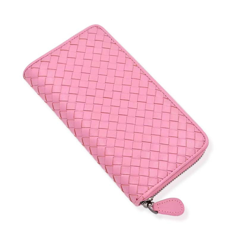 Women's & Men's & Long Genuine Leather Sheepskin Hand-woven Ladies Wallets
