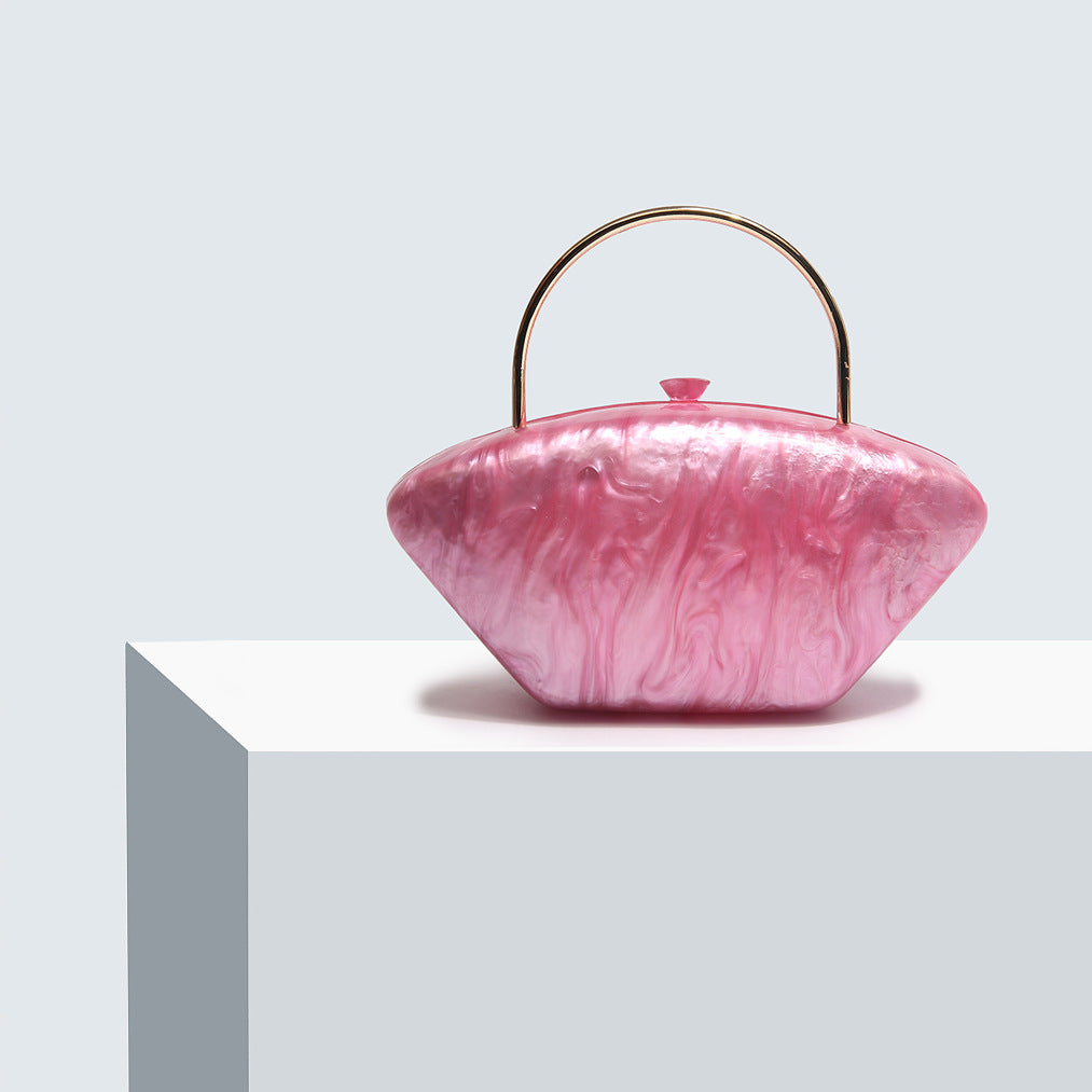 Women's Dinner Oval Shell Goose Egg Acrylic Handbags