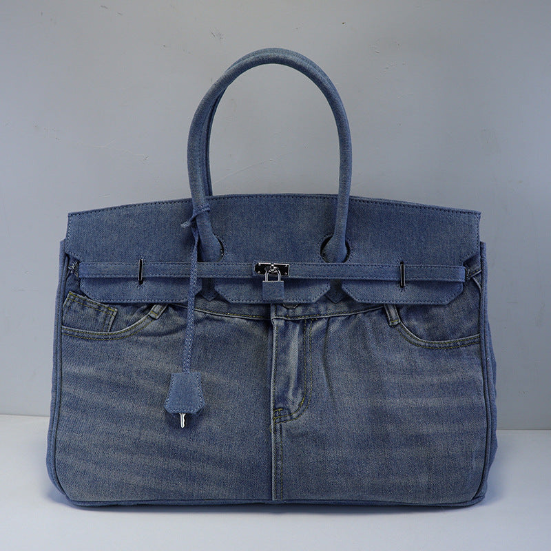 Fashion Spoof Jeans Pocket Denim Portable Handbags