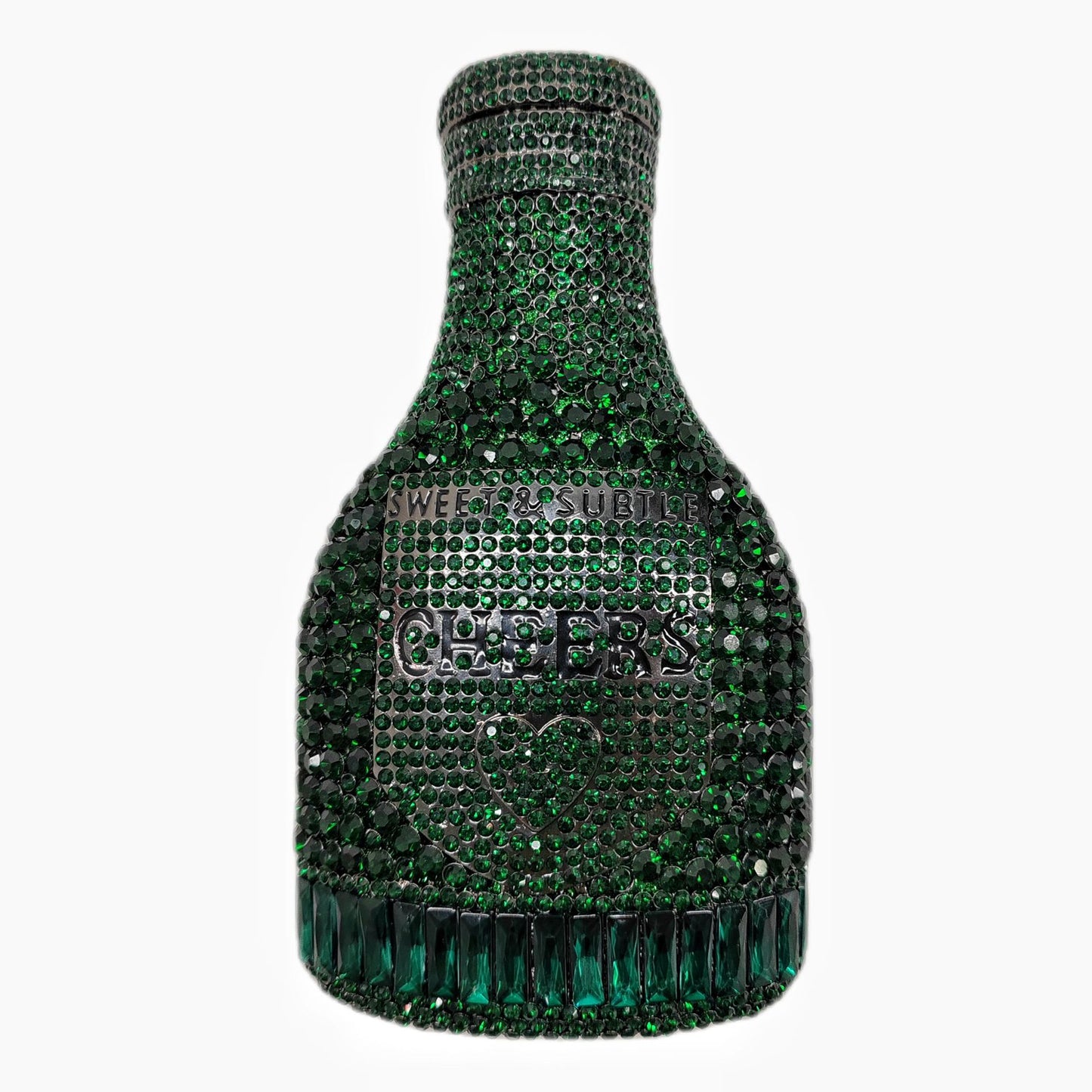 Women's Wei Champagne Bottle Rhinestone Banquet Crystal Bags