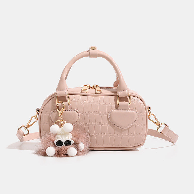 Women's Trendy Sweet Solid Color Pillow Cute Crossbody Bags