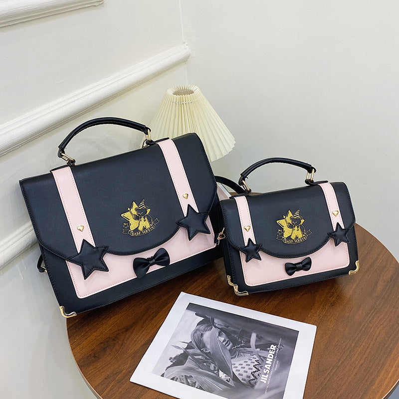 British Fashion Preppy Style Portable Uniform Bags