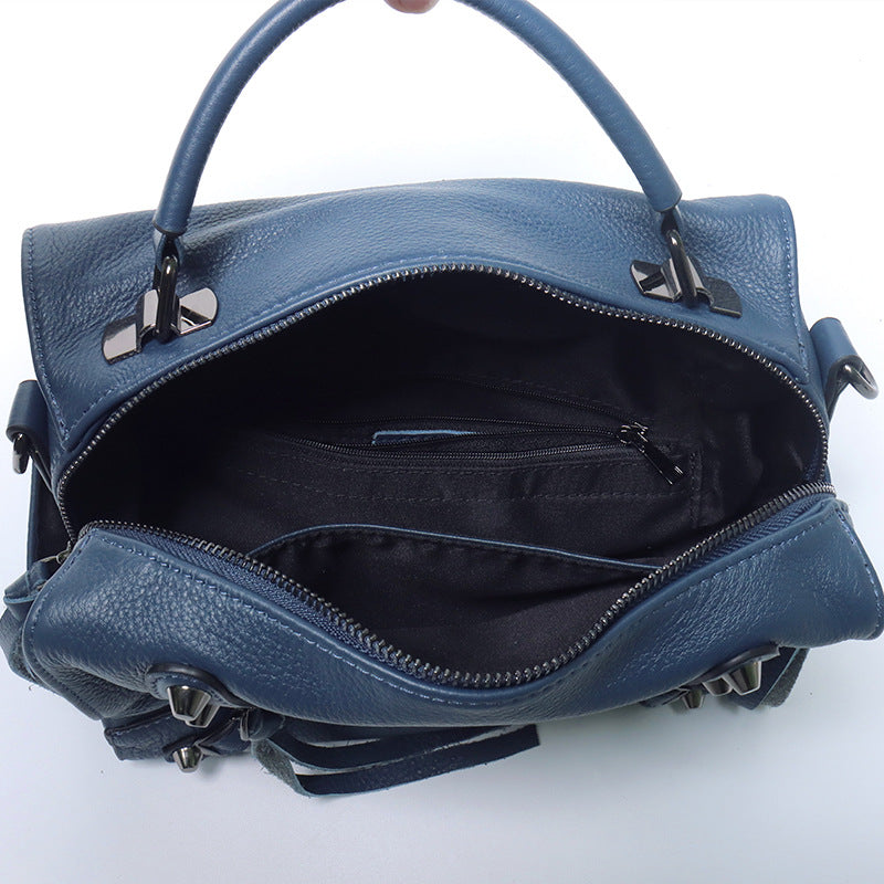 Women's First Layer Cowhide Leather Soft Fashion Handbags