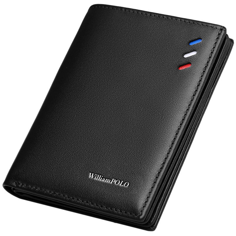 Men's Paul Genuine Leather Fashion Cattlehide Short Men's Wallets