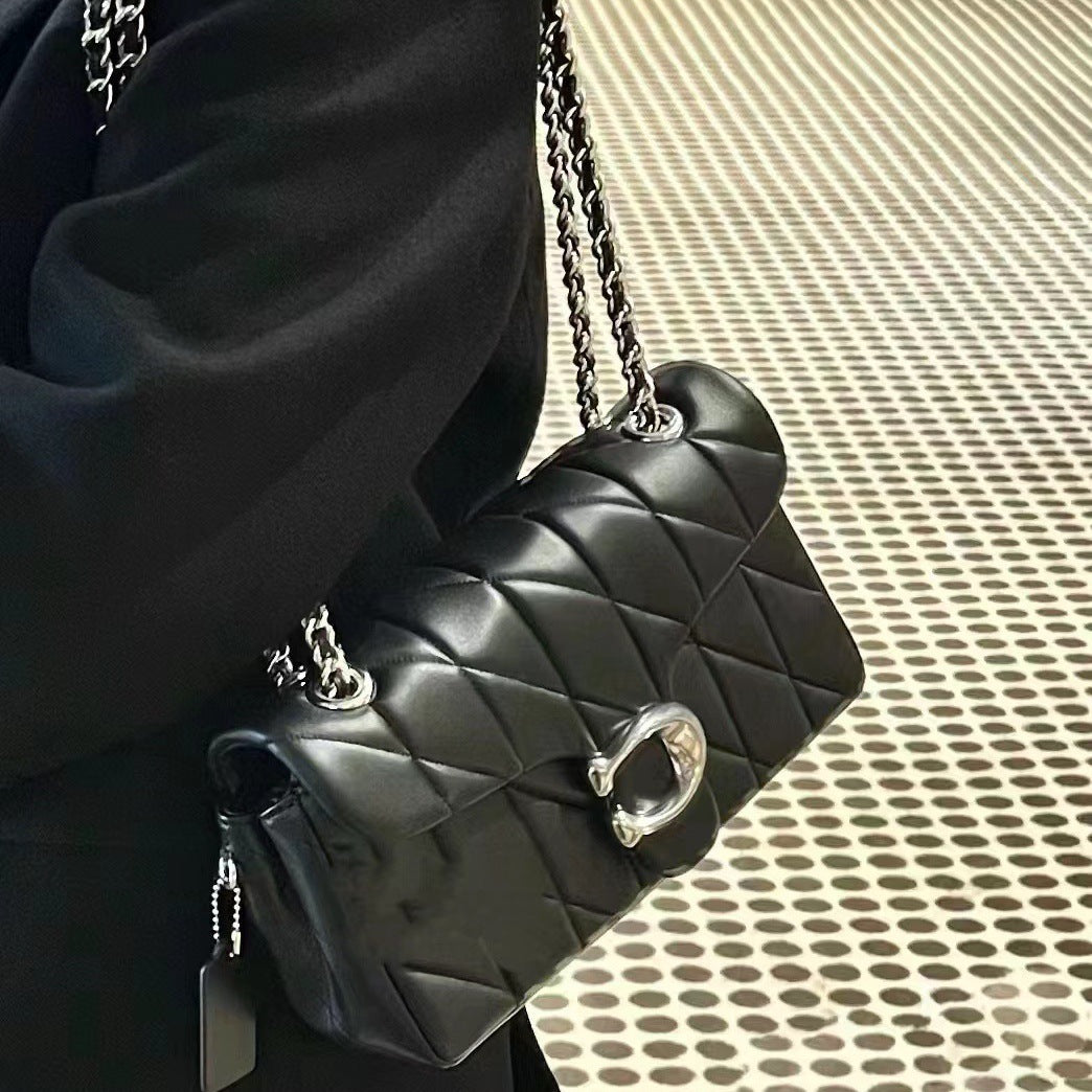 Creative Rhombus Sheepskin Chain Dionysian Underarm Crossbody Bags
