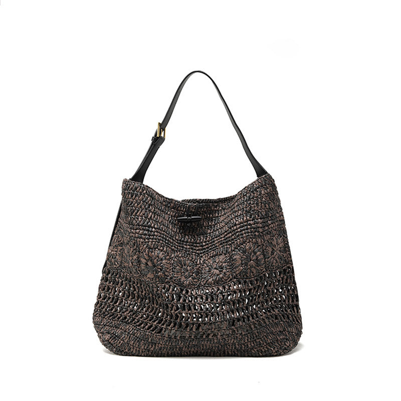 Women's Handmade Crochet Ethnic Style Woven Summer Shoulder Bags