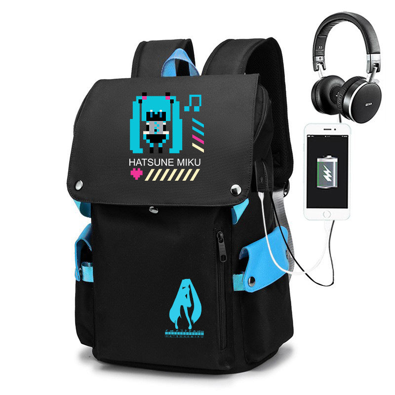 Joint Name Cartoon Male Junior High Backpacks