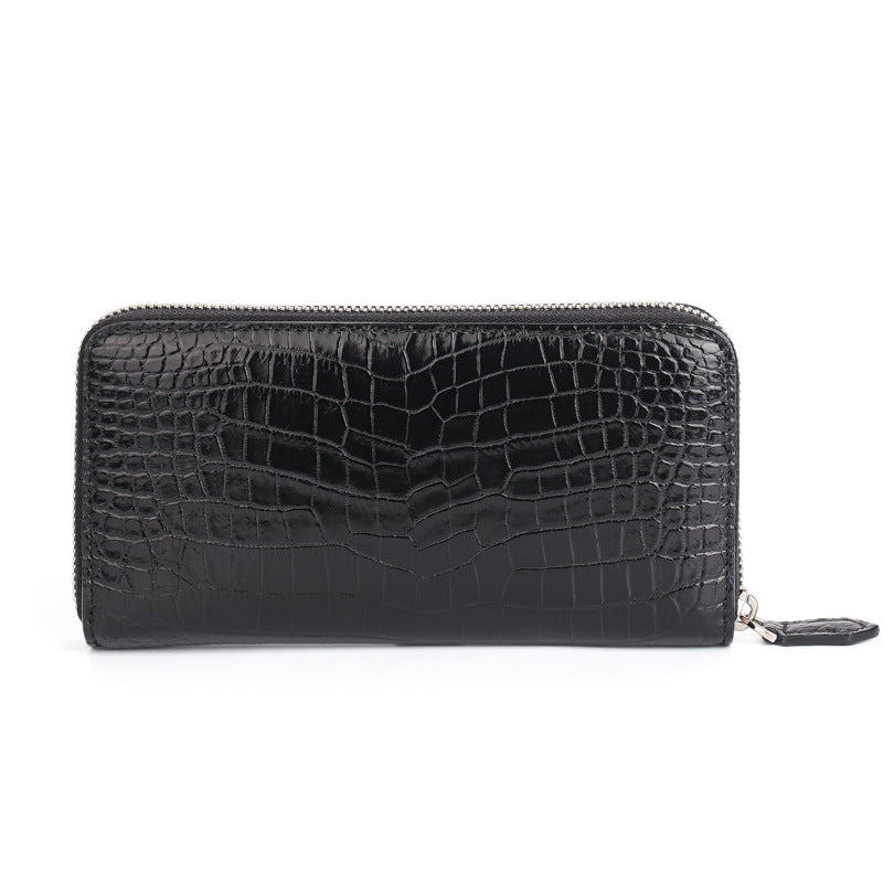 Men's Crocodile Leather Clutch Full Mid-length With Men's Handbags