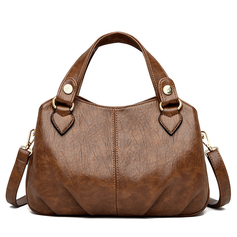 Women's Style Retro Soft Leather Large Capacity Handbags