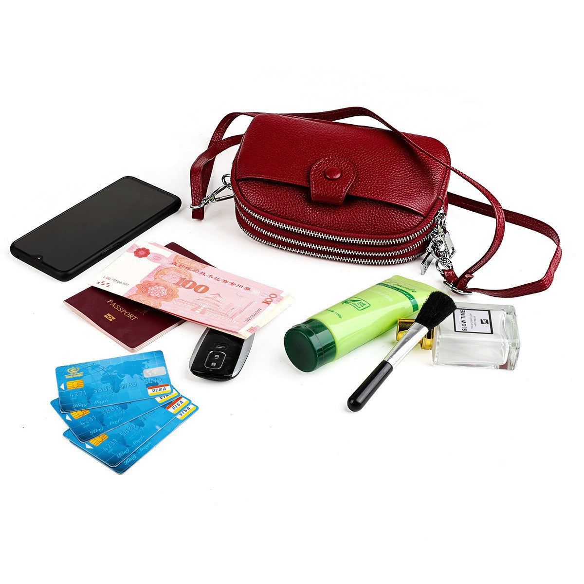 Genuine Leather For Fashion Cattlehide Large Capacity Shoulder Bags