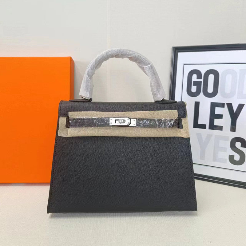 Women's Genuine Leather Second Generation Kelly Palm Print Handbags