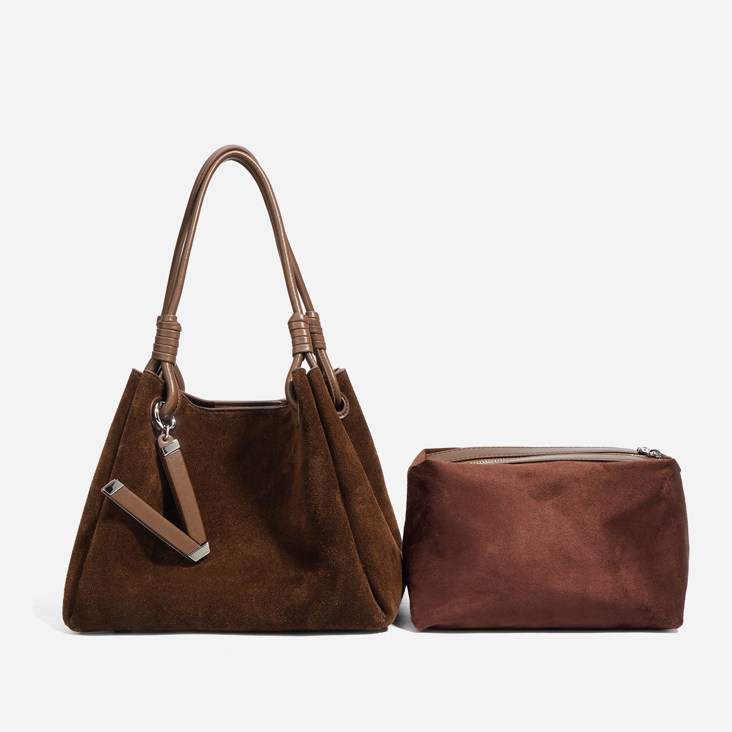 Women's High-grade Trendy Fashion Joker Simple Suede Handbags