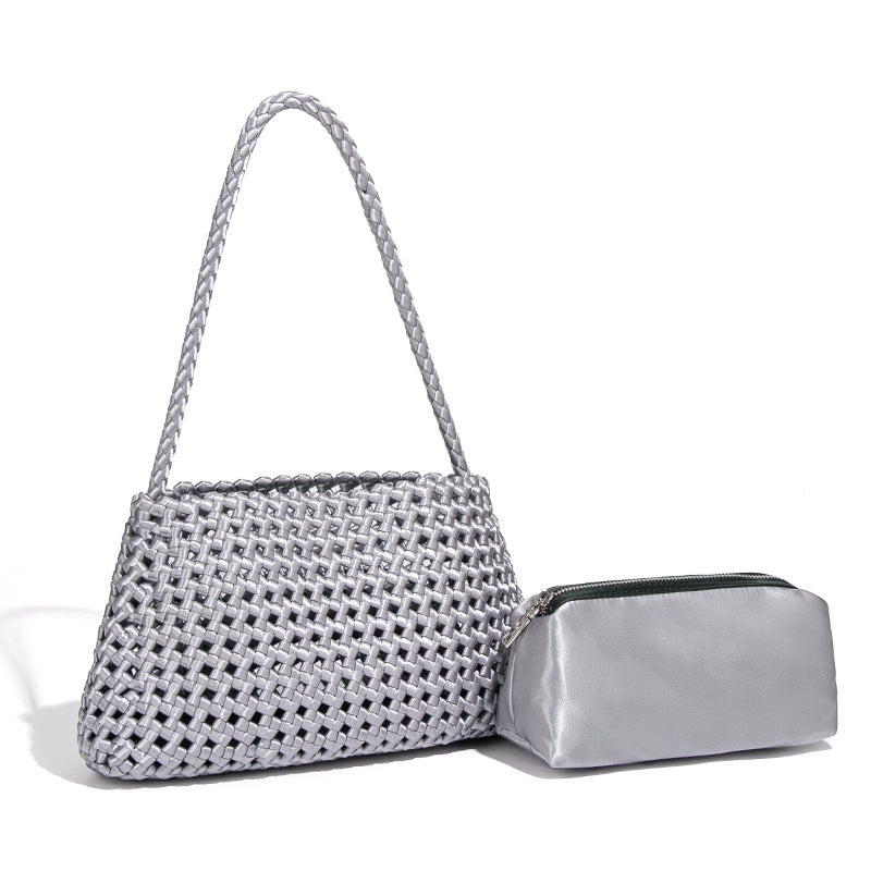 Woven Fashion Satin Underarm High Sense Shoulder Bags