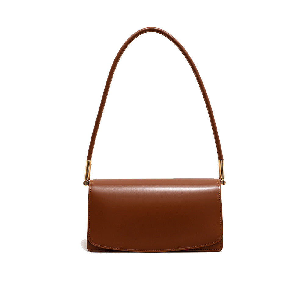 Women's Genuine Leather Summer Korean Style Baguette Shoulder Bags