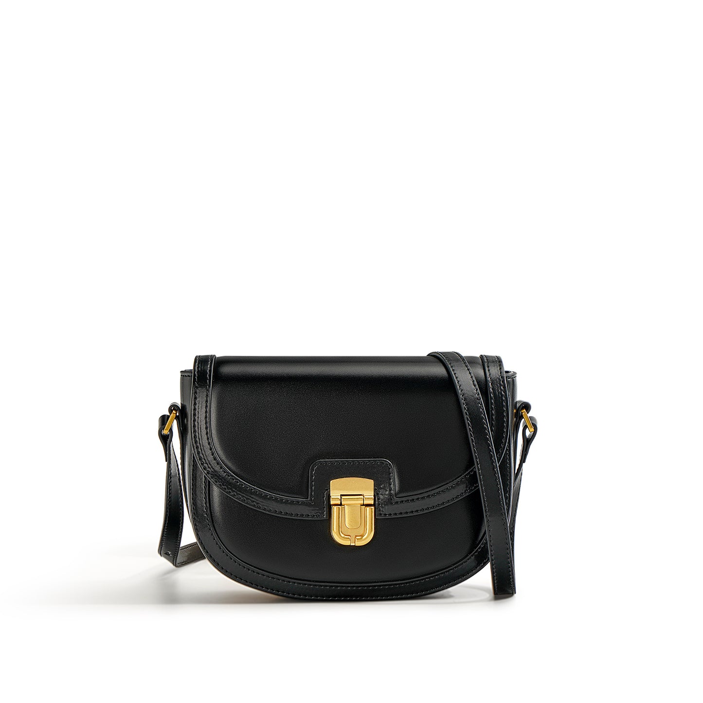 Women's Niche Genuine Leather High-grade Saddle Commuter Crossbody Bags