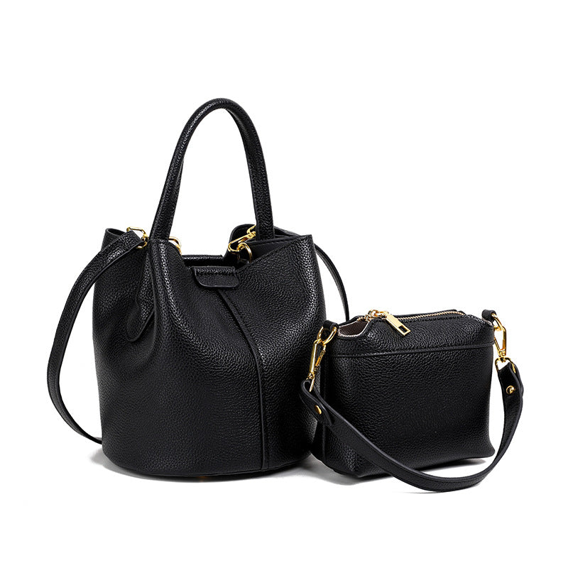 Women's Lychee Pattern High-grade Vegetable Basket Mother High Quality Handbags