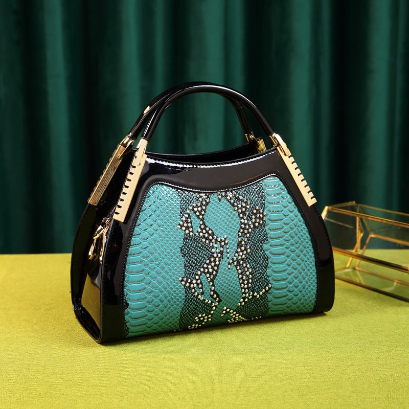 Women's Embossed Leather Fashion Banquet Mother Handbags