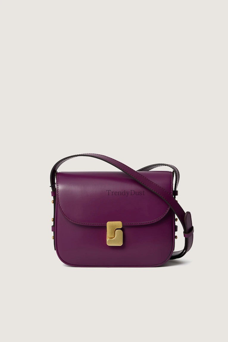 Layer Cowhide Lady Temperament Black Classic Crossbody Bags