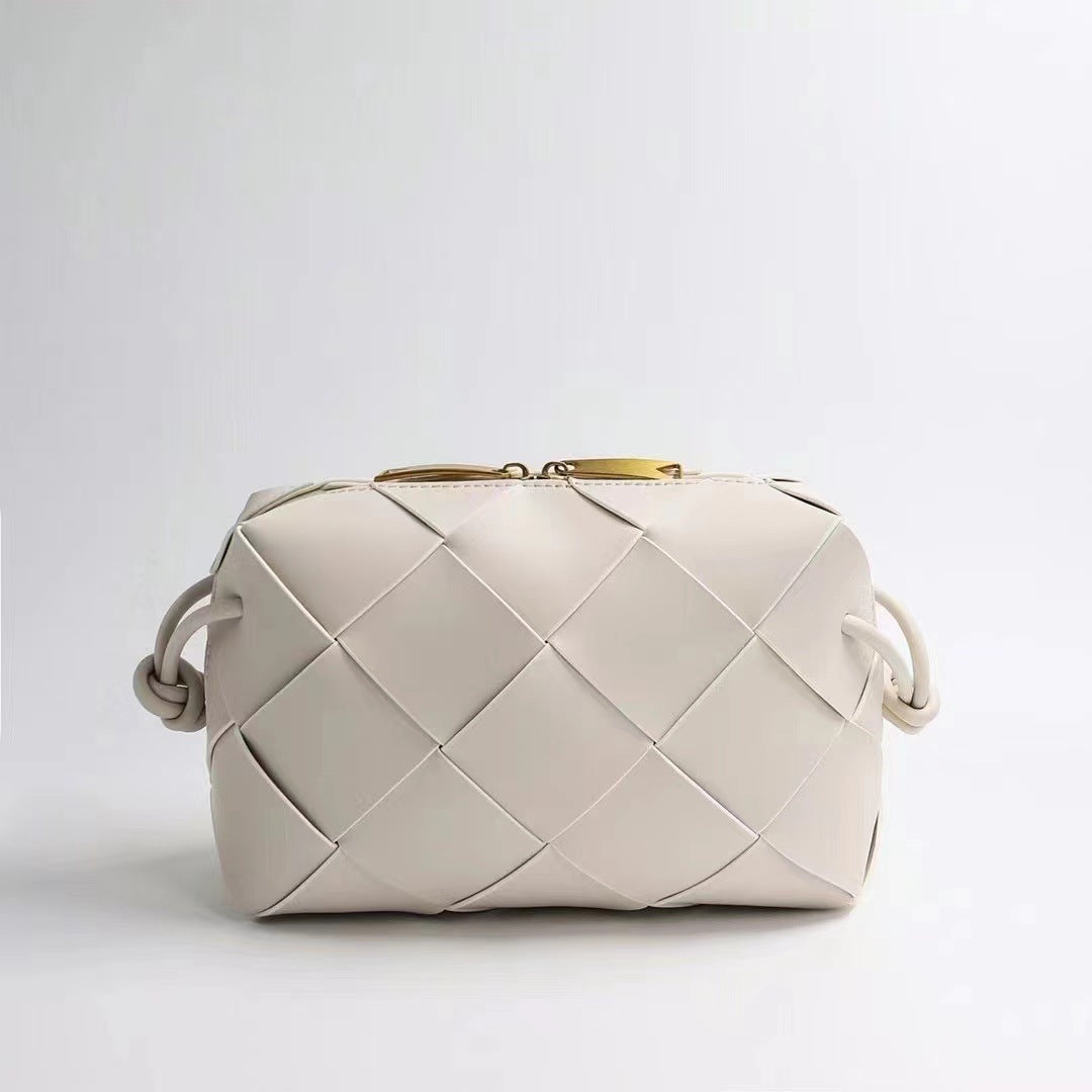 Classic Style Rhombus Portable Woven Box Bags