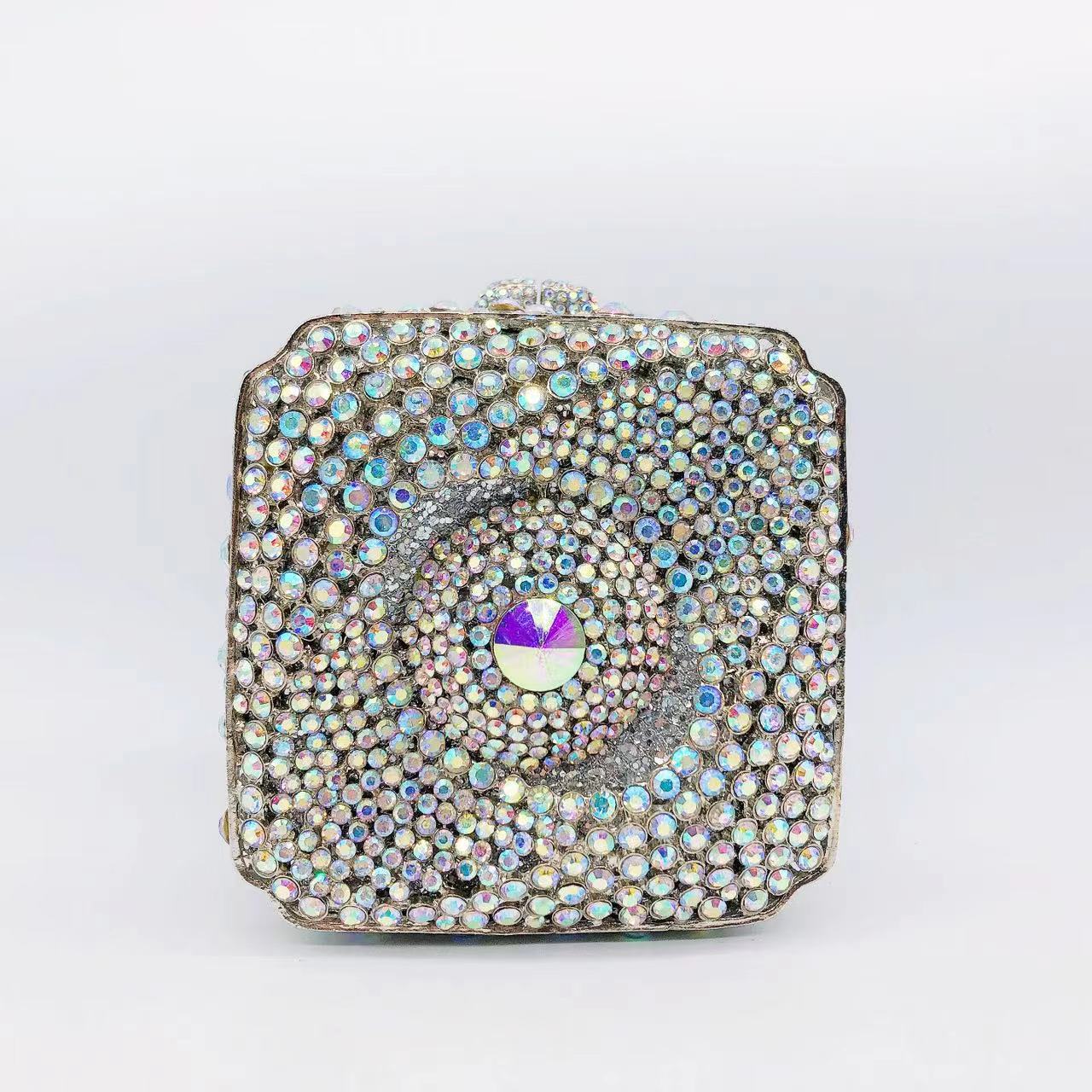 Women's Wei Mermaid Order Diamond Hollow Rhinestone Evening Bags