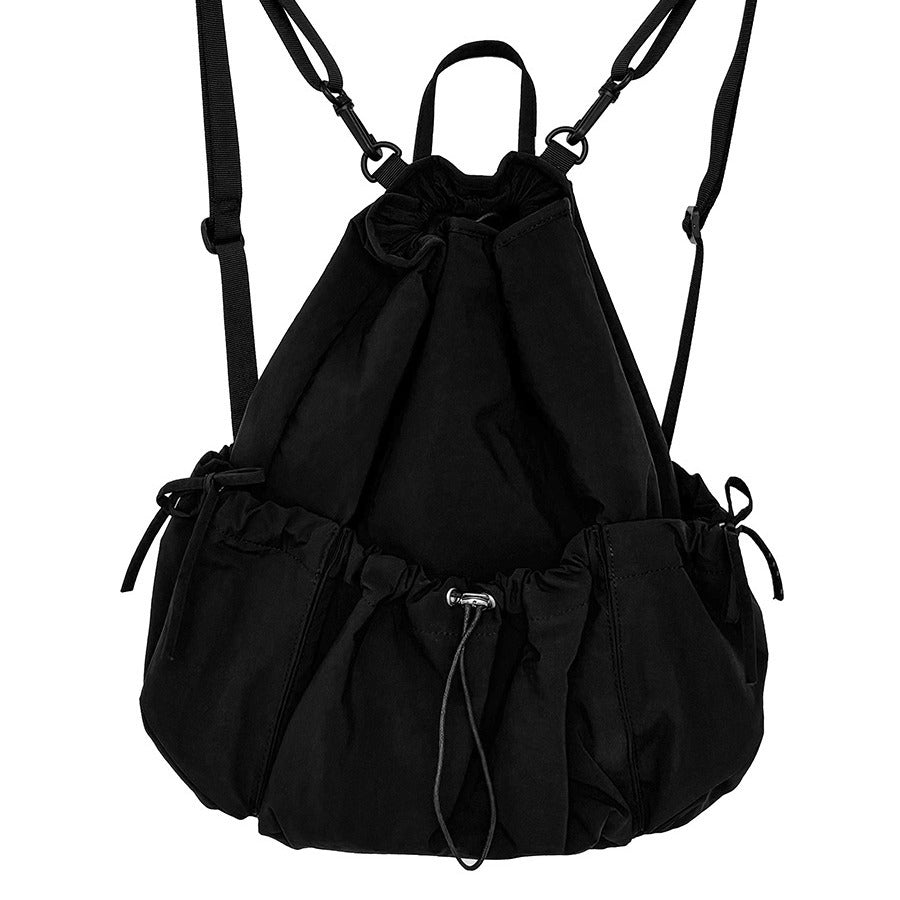 Large Capacity Pleated Commuter College Simple Backpacks