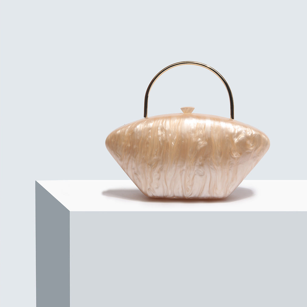 Women's Dinner Oval Shell Goose Egg Acrylic Handbags